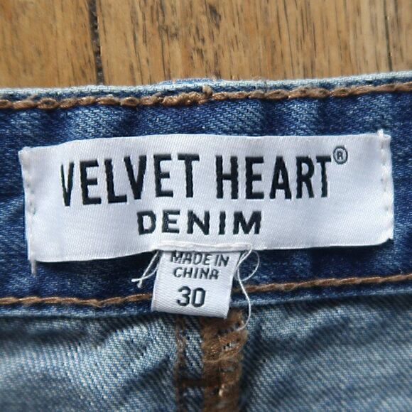 VELVET HEART MEGHAN HIGH RISE BLUE DENIM SKIRT SIZE 30 - Picture 2 of 11